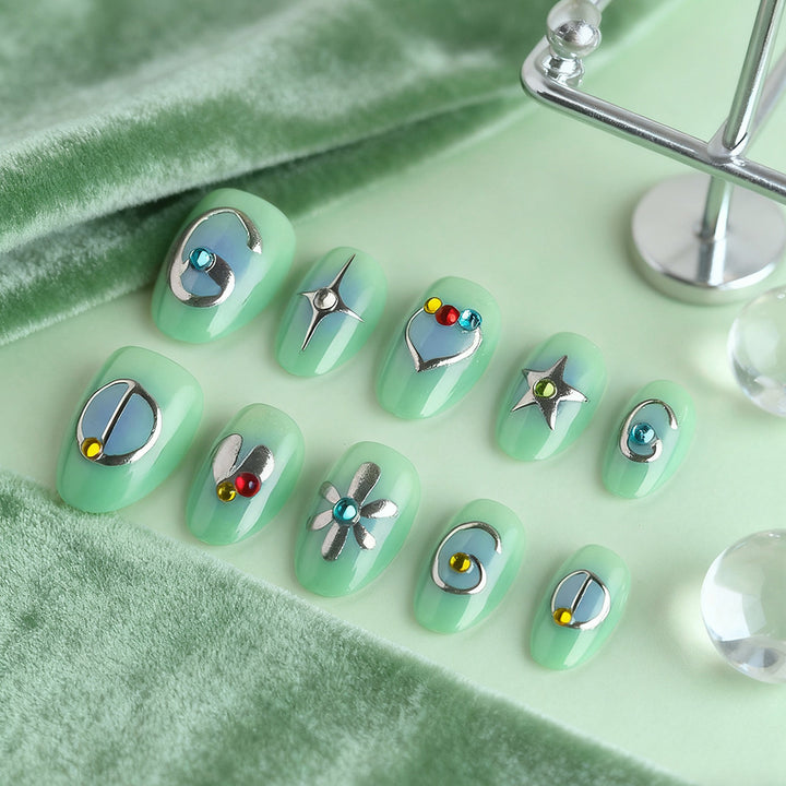 Artistic Embellished Nail Art Bowlift