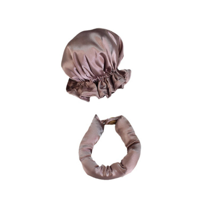 Luxurious Satin Hair Bonnet and Headband Set