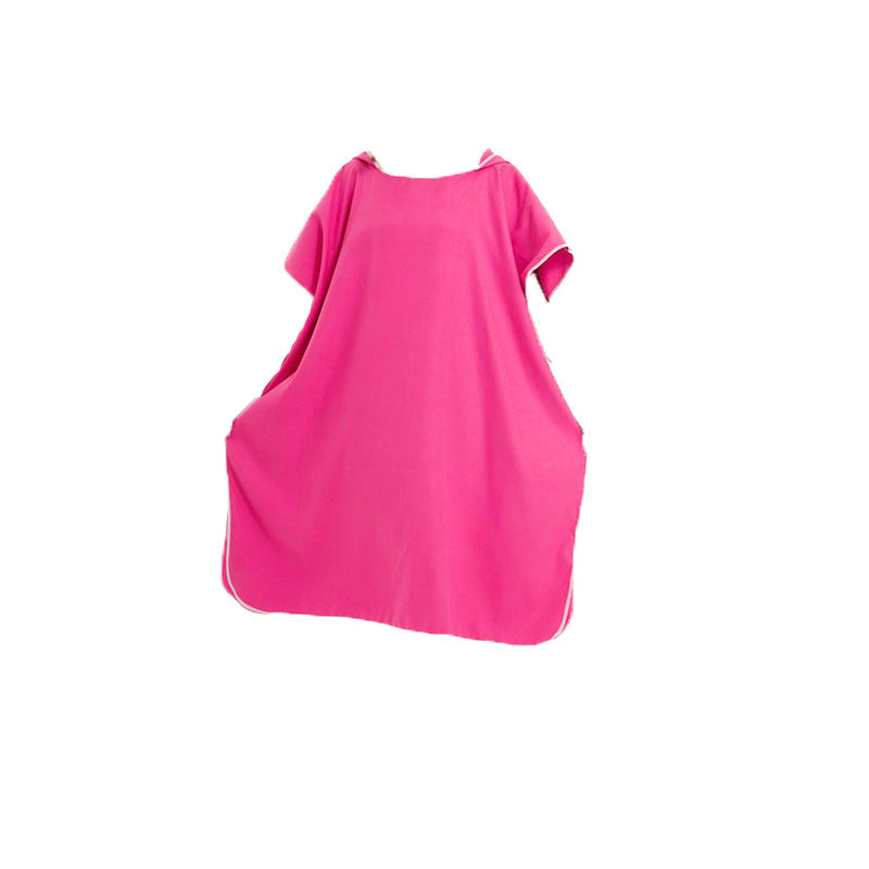 Women's Hooded Poncho made of soft Microfiber Fabric Bowlift