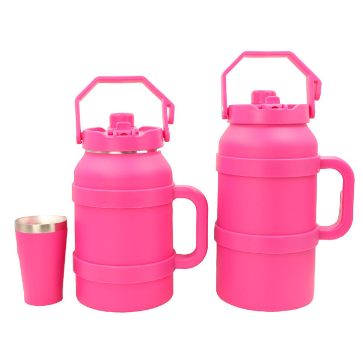 Ladies Insulated Stainless Steel Drinking Bottle with Practical Handle and Double Wall Technology Bowlift
