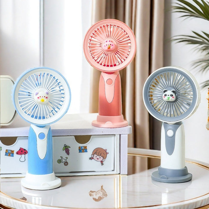 Ladies Portable Mini Fan with Cute Animal Design Bowlift