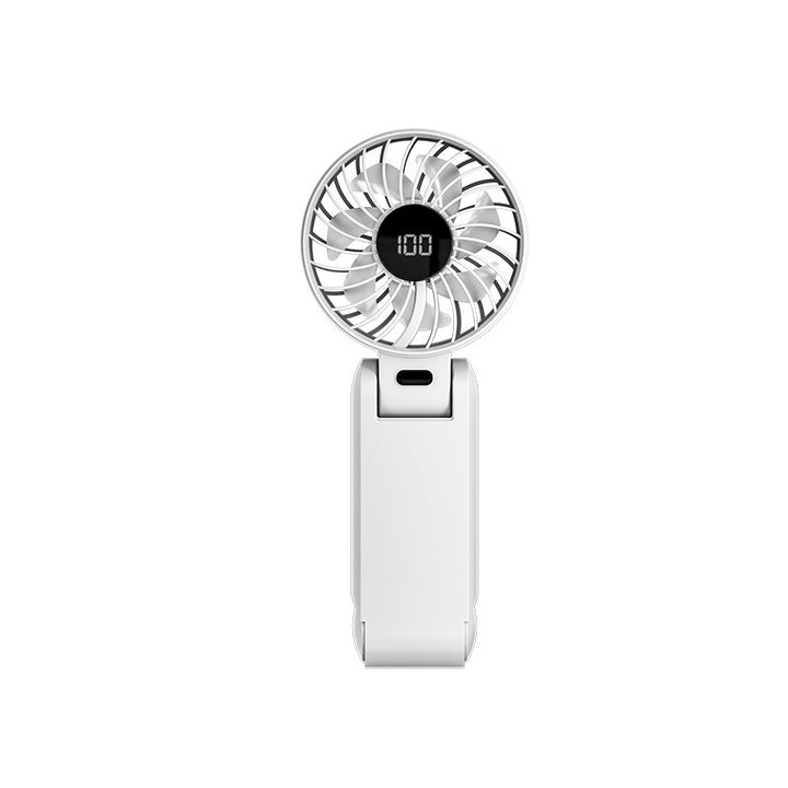 Ladies portable hand fan with digital speed display Bowlift