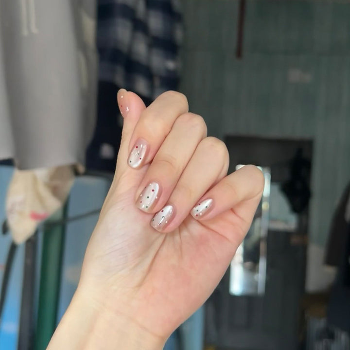 Ombre Press-On Nails with Glossy Finish Bowlift