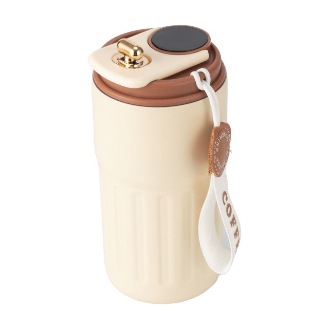 Ladies insulated coffee mug with practical grip loop Bowlift