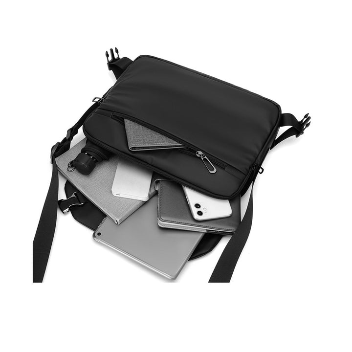 Versatile messenger bag with organizer compartments Bowlift