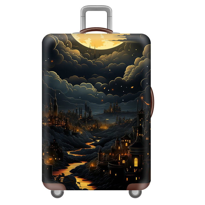 Unisex Hard Shell Suitcase with Inspiring Cityscape Bowlift