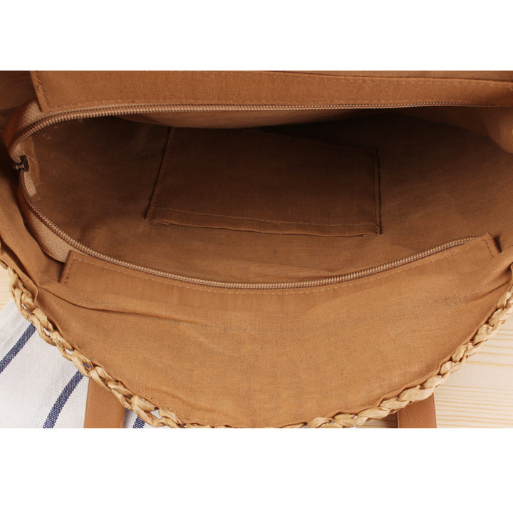 Round straw bag Bowlift