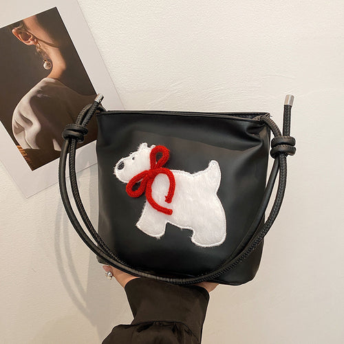 WoCute Teddy Bear Patch Handbag Bowlift