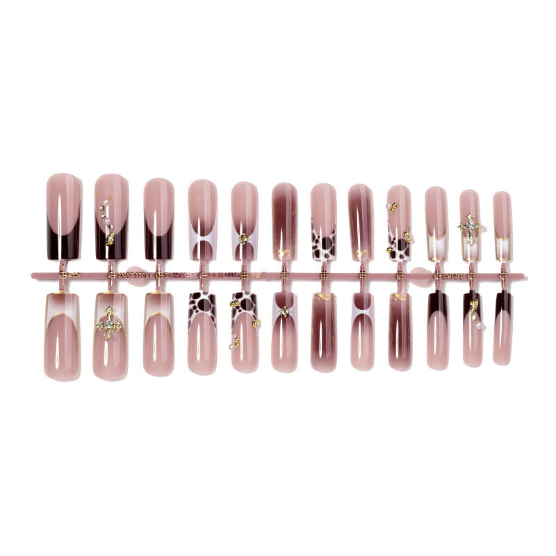 Acrylic nail set with glamorous design Bowlift