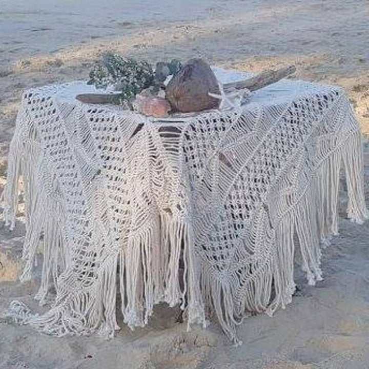 Bohemian Macrame Table Cover Bowlift