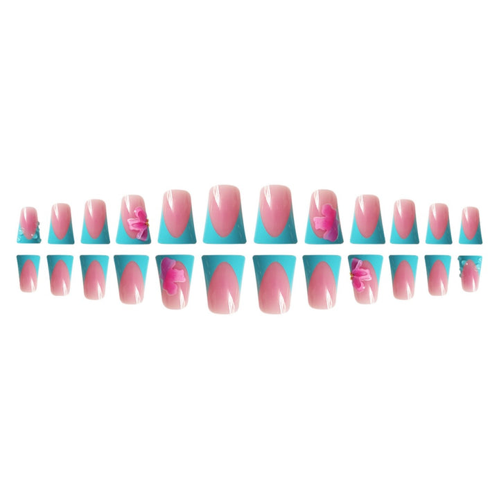 Artistic French Tip Nail Enhancements Bowlift