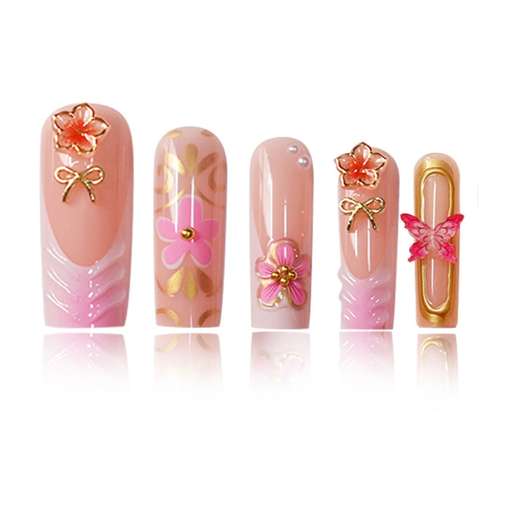 Decorative Floral Nail Art Design Bowlift