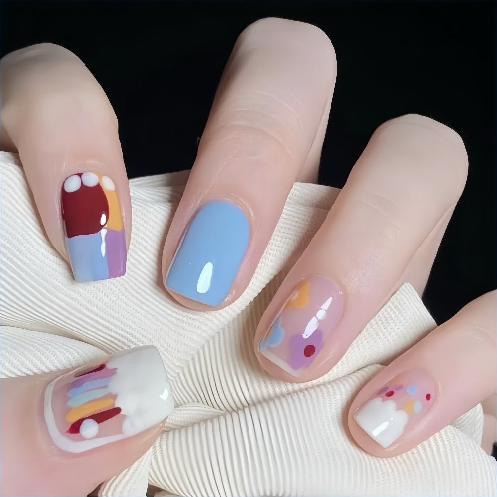 Creative Nail Art Set with Colorful Designs Bowlift