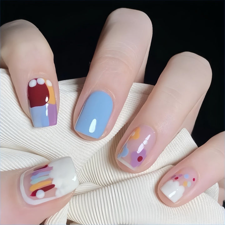 Creative Nail Art Set with Colorful Designs Bowlift