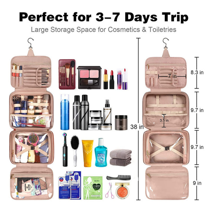 Cosmetic Organizer Bag with Improved Functionality Bowlift