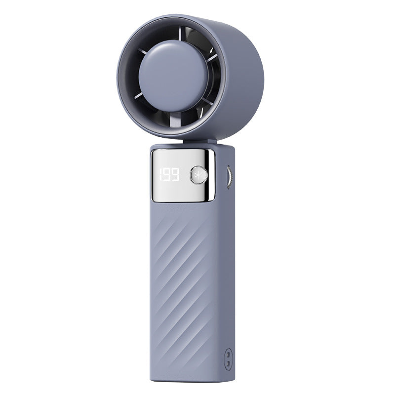 High-Efficiency Handheld Cooling Fan with Digital Display Bowlift
