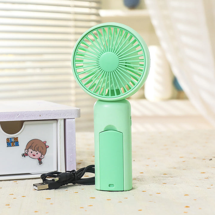 Women's Portable Mini Fan with USB Charging and Ergonomic Design Bowlift