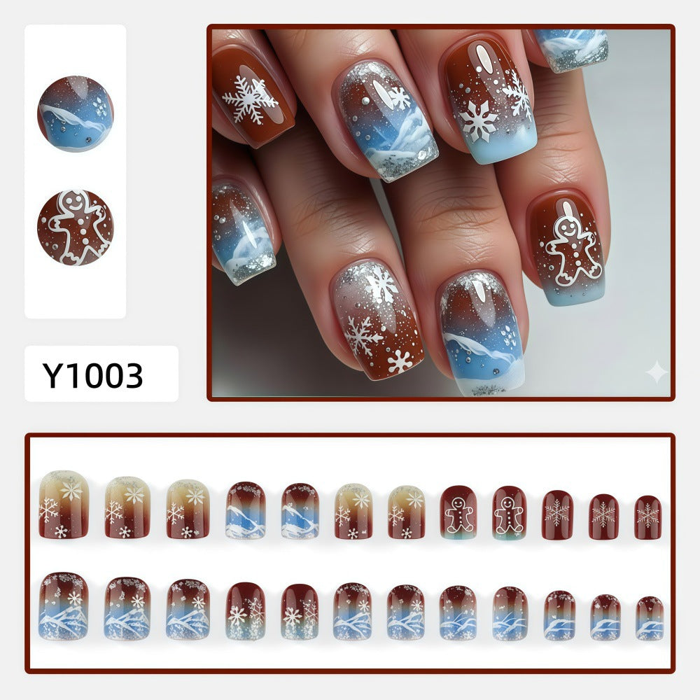 Decorative Winter Nail Art Bowlift