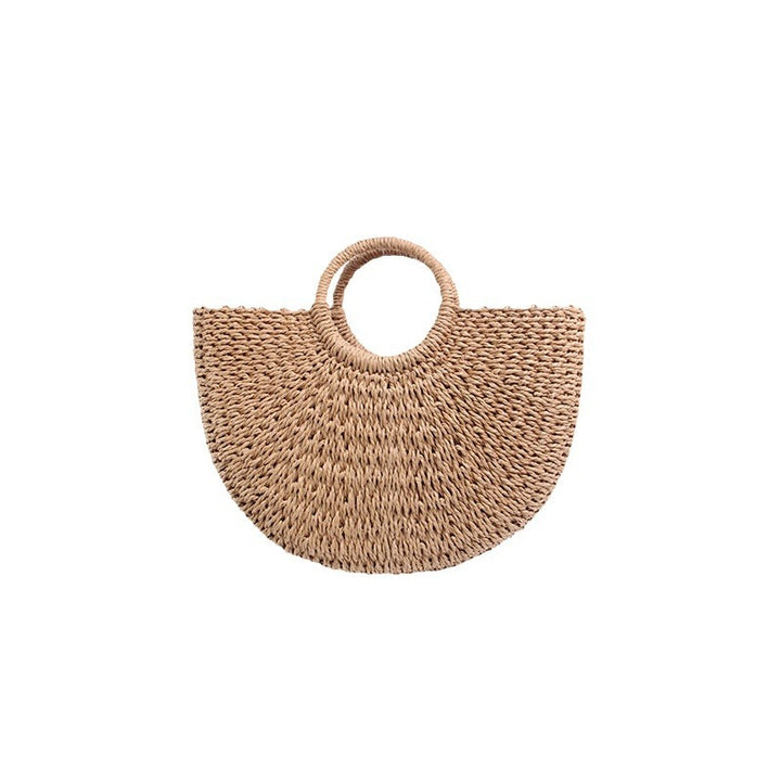 Generous basket bag with charming round handle Bowlift