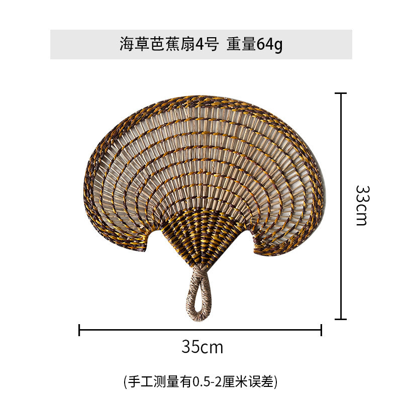 Women handmade fan made of natural materials Bowlift