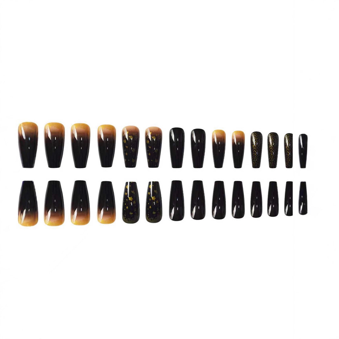 Glamorous Starry Night-Inspired Press-On Nail Set Bowlift
