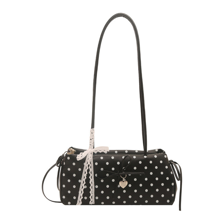 WoCharming Polka Dot Bow Detail Handbag Bowlift