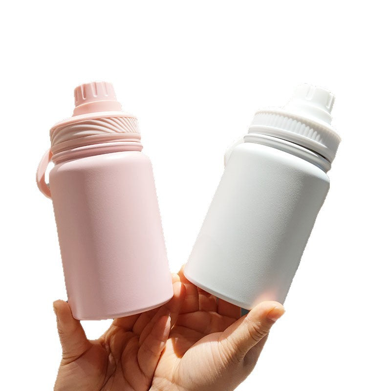 Women's Insulated Water Bottle with Ergonomic Carrying Handle Bowlift