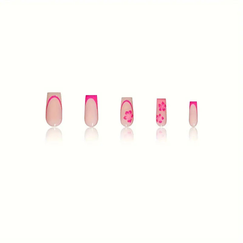 Artistic Floral Design Press-On Nails Bowlift 1787368885