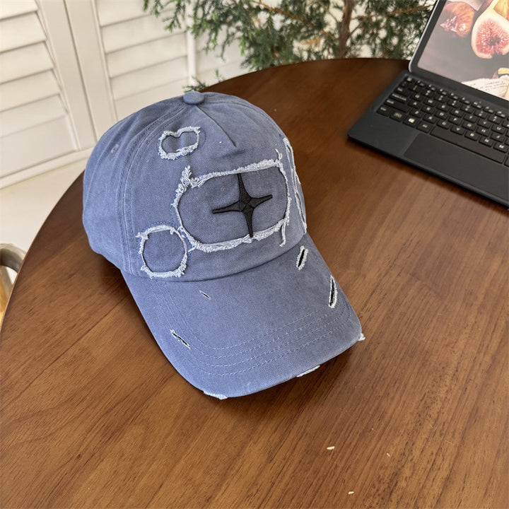 Men's Distressed Casual Baseball Cap Bowlift 1783922358
