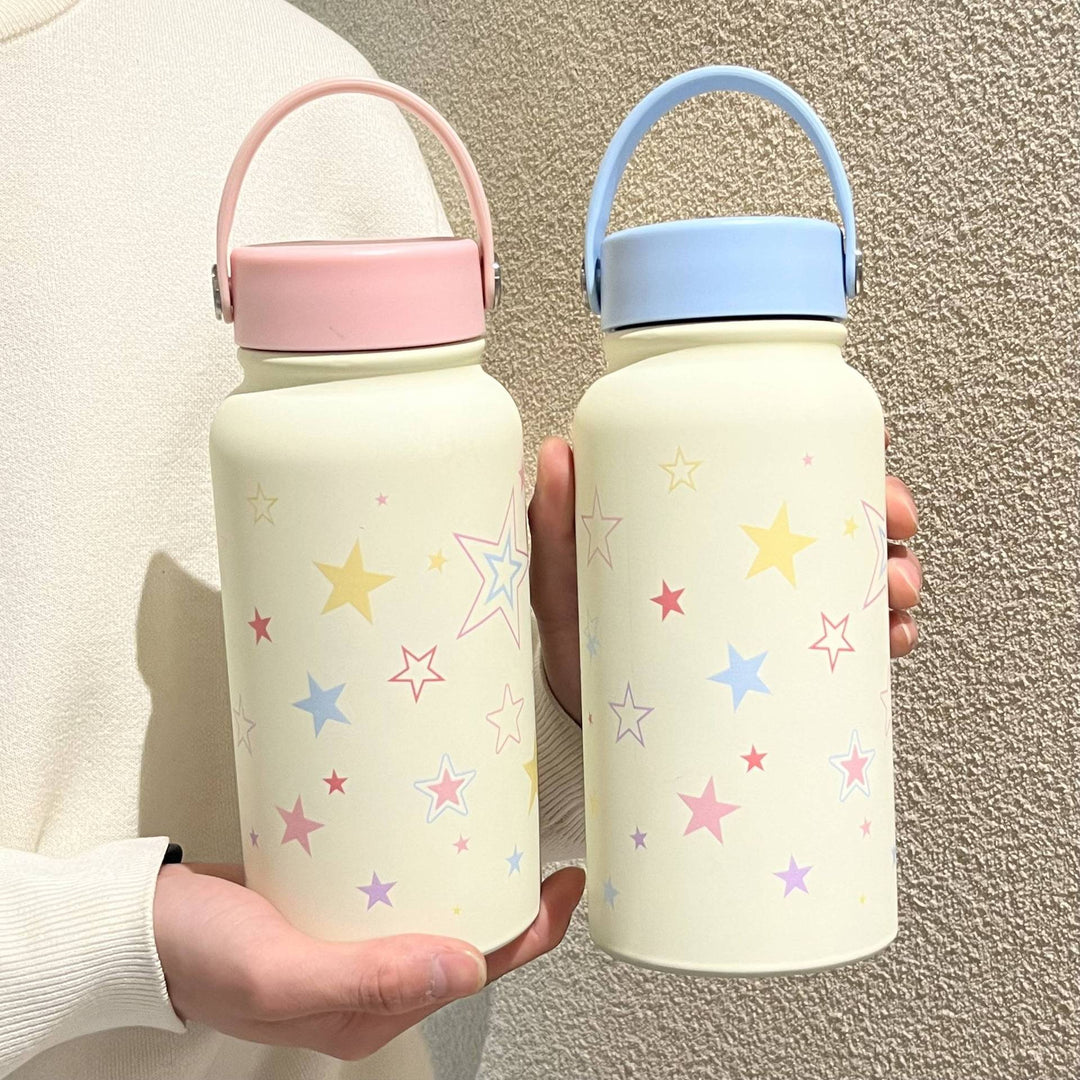 Women’s Insulated Drinking Bottle with Stylish Star Motif Bowlift