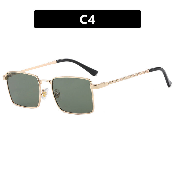 Women's square sunglasses with elegant metal frame Bowlift
