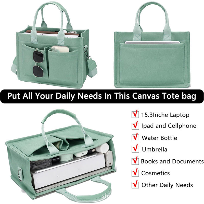 Multifunctional Tote Bag with Sturdy Design and Multiple Compartments Bowlift