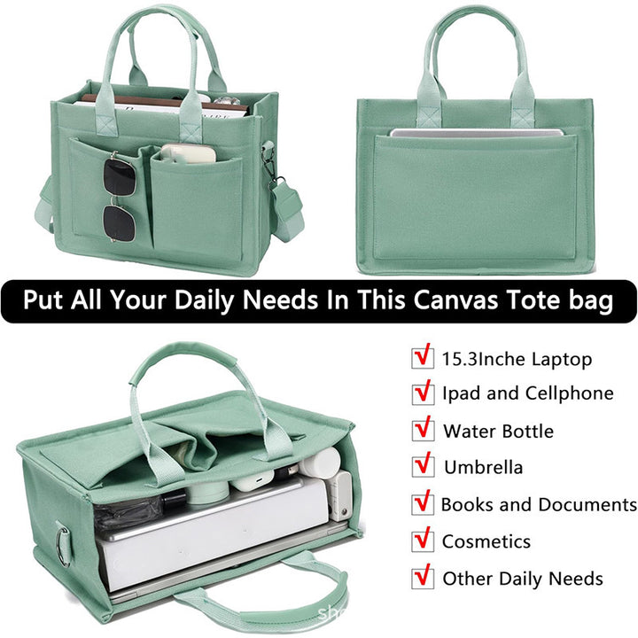 Multifunctional Tote Bag with Sturdy Design and Multiple Compartments Bowlift
