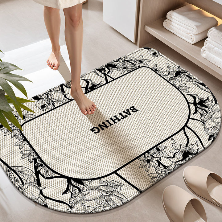 Plush Bath Mat Bowlift