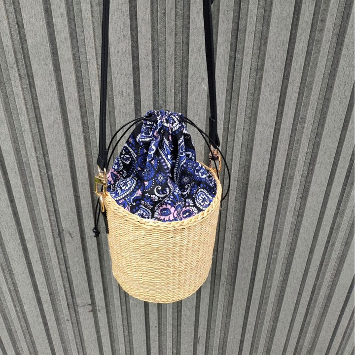 Bohemian Chic Woven Basket Bag Bowlift