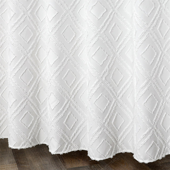 Textured Design Window Curtain Bowlift