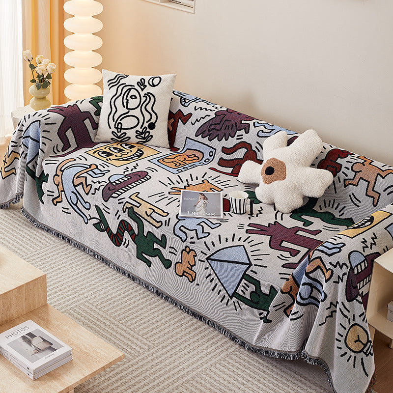 Artistic Graphic Sofa Throw Blanket