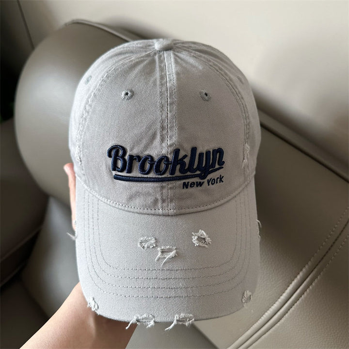 Men's Distressed Brooklyn Baseball Cap Bowlift