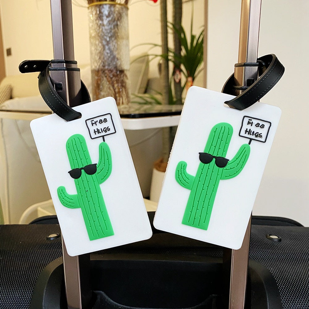 Fun Cactus-Themed Luggage Tag Bowlift