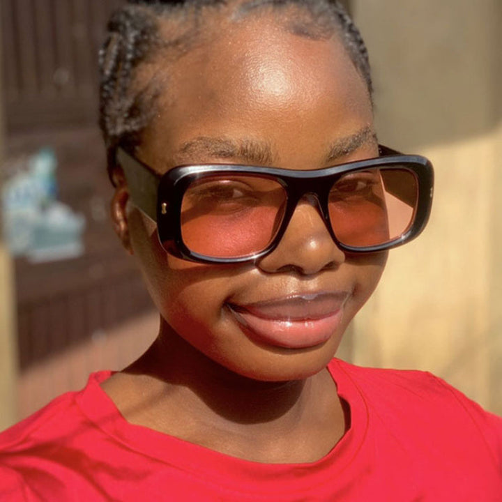 Women's oversized square sunglasses with a wide frame and polarized lenses Bowlift