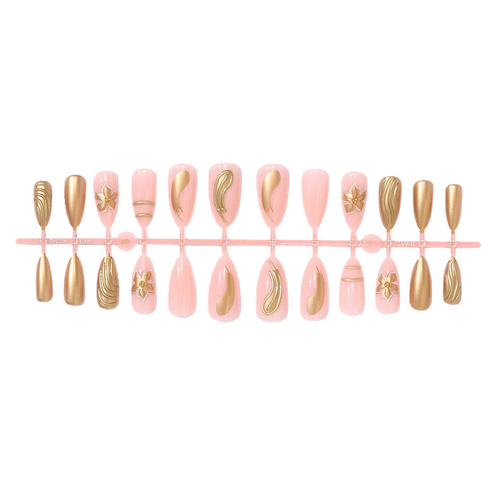 Premium Decorative Press-On Nail Set Bowlift