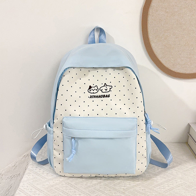 Casual Polka Dot Backpack
