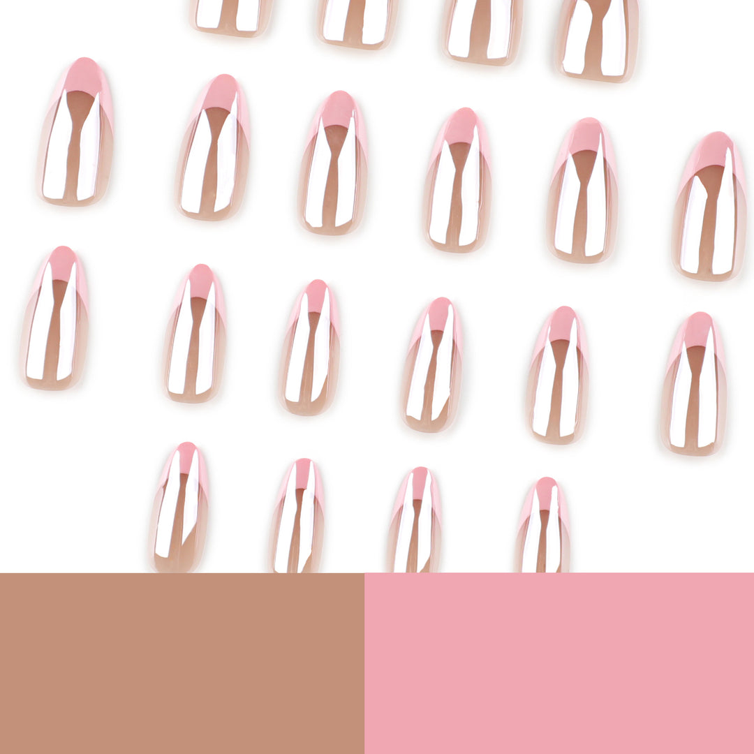 Artistic stiletto nails with gloss and transparency effects Bowlift