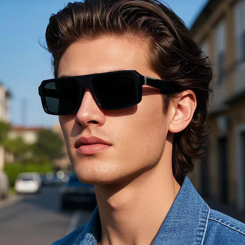 Men's Oversized Rectangular Sunglasses Bowlift