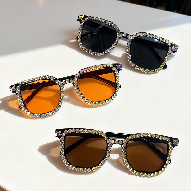 Crystal-Embellished Cat Eye Sunglasses Bowlift