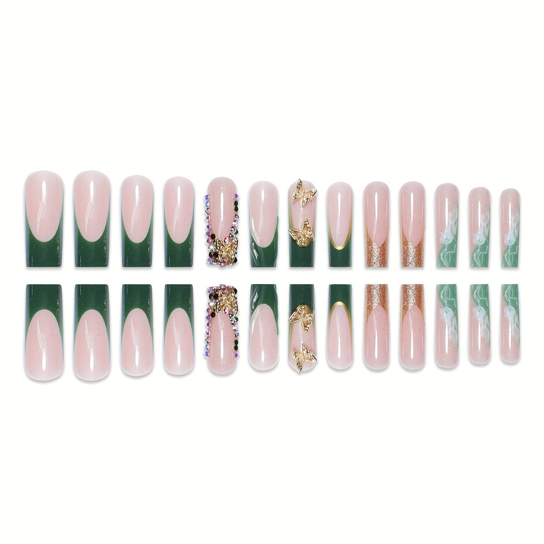 Artistic 3D Butterfly Nail Extensions Bowlift