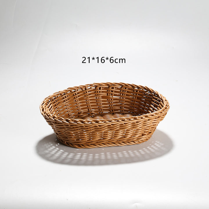 Handcrafted Round Wicker Serving Bowl Bowlift