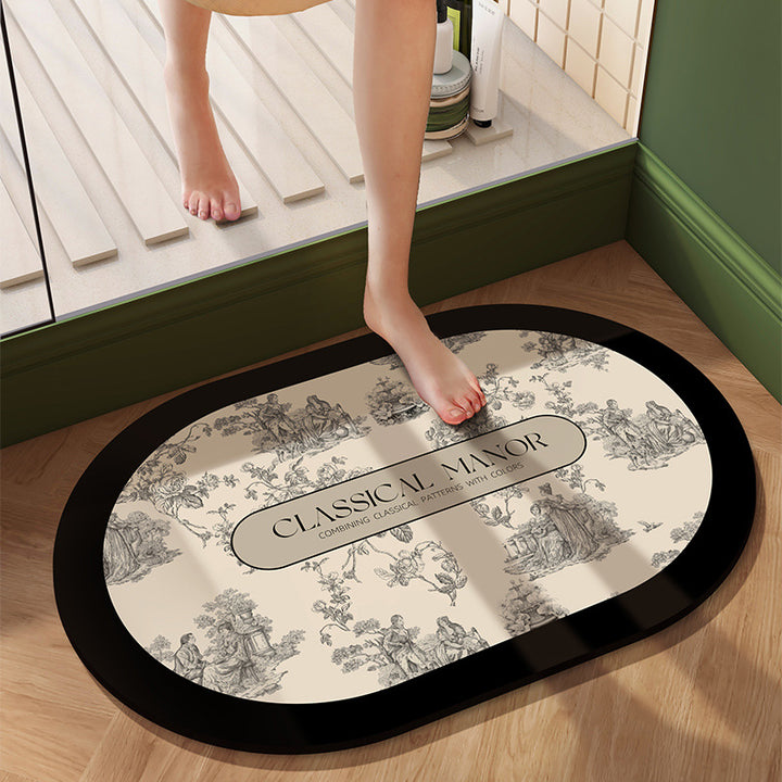 Decorative Bath Mat Bowlift