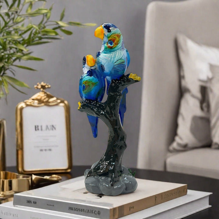 Artistic Parrot Sculpture Bowlift