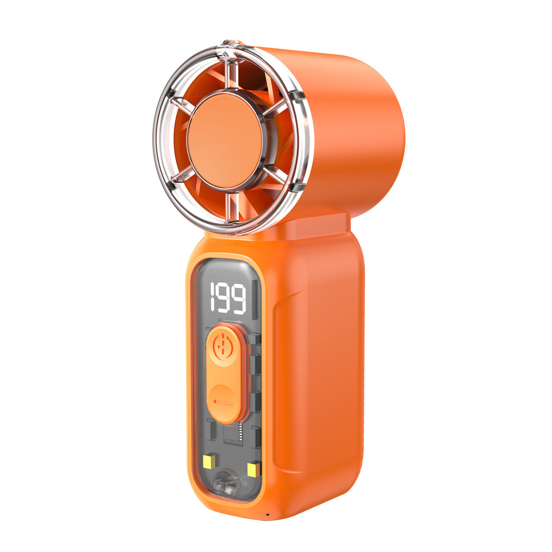 Women's Portable High-Performance Blower Fan with Digital Temperature Display Bowlift